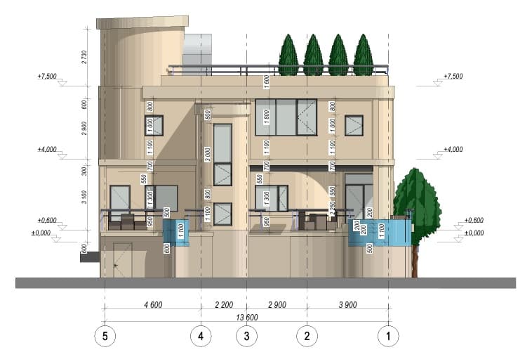 Ростов 360 м² — Чертёж 02