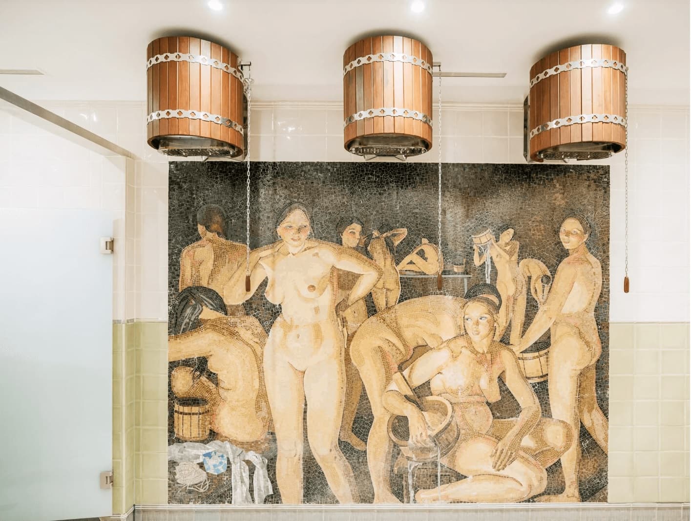 The Bath House — Banya London — Мозаичный интерьер 01
