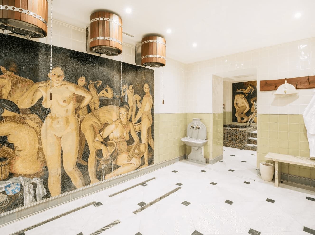 The Bath House — Banya London — Мозаичный интерьер 02