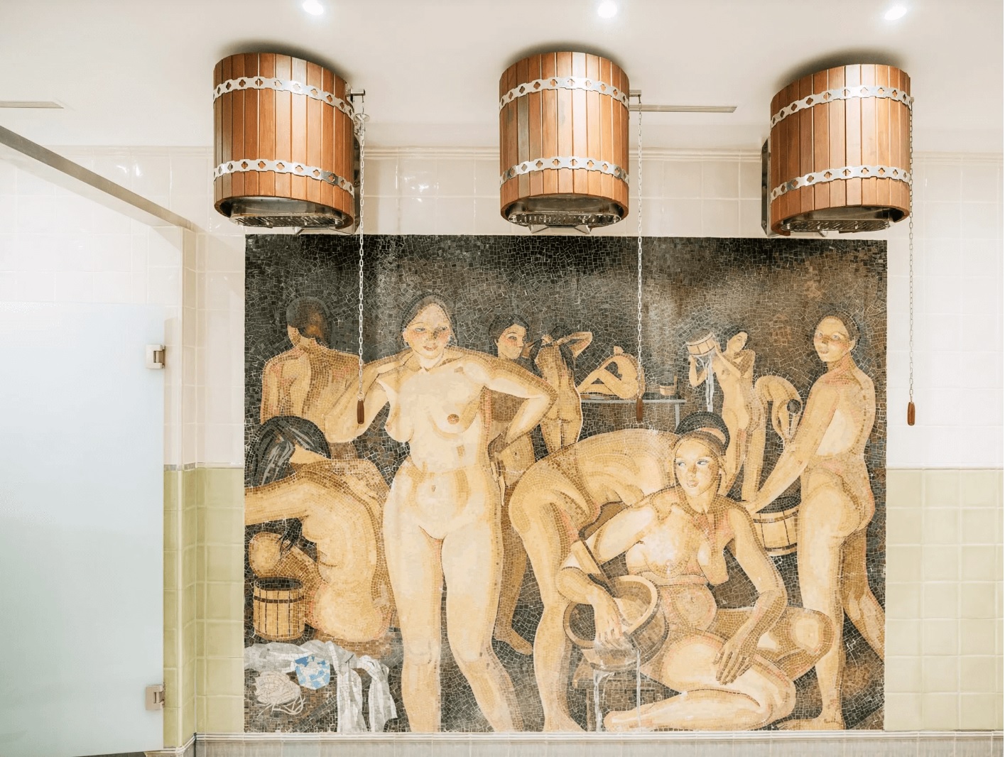 The Bath House — Banya London — Мозаичный интерьер 01