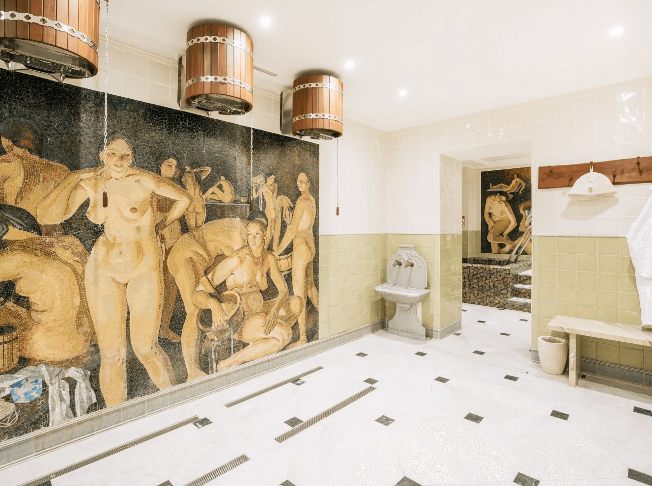 The Bath House — Banya London — Мозаичный интерьер 02